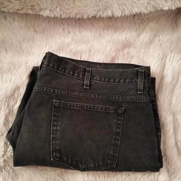 george mens black jeans